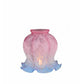 Meyda Lighting Melon Flower 5" Pink & Blue Shade Glass