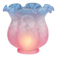 Meyda Lighting Melon Flower 5" Pink & Blue Shade Glass