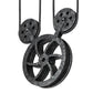 Meyda Lighting Melrose Barlett 67" 3-Light Smoke & Anthracite Island Pendant Light