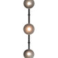 Meyda Lighting Melrose Barlett 67" 3-Light Smoke & Anthracite Island Pendant Light