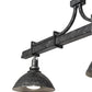 Meyda Lighting Melrose Barlett 67" 3-Light Smoke & Anthracite Island Pendant Light