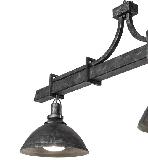 Meyda Lighting Melrose Barlett 67" 3-Light Smoke & Anthracite Island Pendant Light