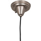 Meyda Lighting Mente Swirl 9" Brushed Nickel Mini Pendant Light With Green Handkerchief Shade Glass