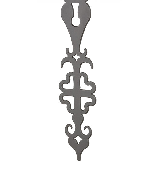 Meyda Lighting Merano 11" 2-Light Bronze Metallic Wall Sconce With Amber Faux Candlelight