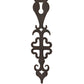 Meyda Lighting Merano 11" 2-Light Cajun Spice Textured Wall Sconce With Amber Faux Candlelight