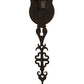 Meyda Lighting Merano 11" 2-Light Gilded Tobacco Wall Sconce With Ivory Faux Candlelight