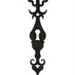 Meyda Lighting Merano 11" 2-Light Gunmetal Wall Sconce With Amber Faux Candlelight