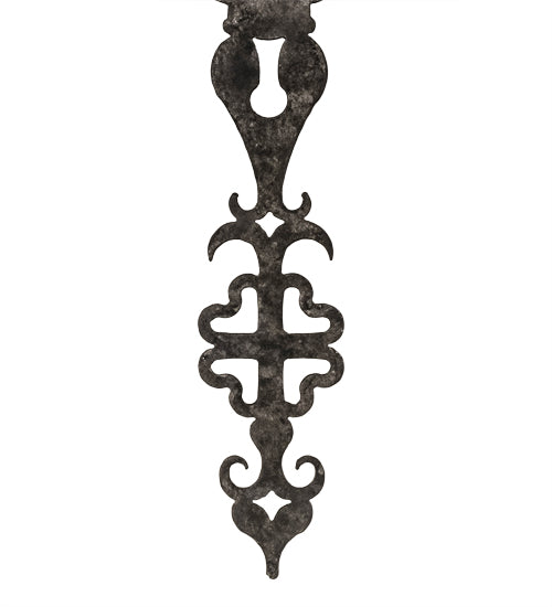 Meyda Lighting Merano 11" 2-Light Smoke Wall Sconce With Ivory Faux Candlelight