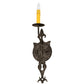 Meyda Lighting Merano 179544 6" Smoke Wall Sconce With Ivory Faux Candlelight