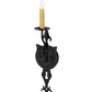 Meyda Lighting Merano 203930 5" Gunmetal Wall Sconce With Ivory Faux Candlelight
