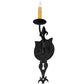 Meyda Lighting Merano 203930 5" Gunmetal Wall Sconce With Ivory Faux Candlelight