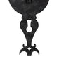 Meyda Lighting Merano 203930 5" Gunmetal Wall Sconce With Ivory Faux Candlelight