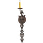 Meyda Lighting Merano 5" Cimarron Bronze Wall Sconce With Ivory Faux Candlelight