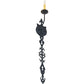 Meyda Lighting Merano 5" Gunmetal Wall Sconce With Amber Faux Candlelight