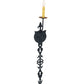 Meyda Lighting Merano 5" Gunmetal Wall Sconce With Amber Faux Candlelight