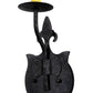 Meyda Lighting Merano 5" Gunmetal Wall Sconce With Ivory Faux Candlelight