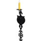 Meyda Lighting Merano 5" Gunmetal Wall Sconce With Ivory Faux Candlelight