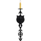 Meyda Lighting Merano 5" Gunmetal Wall Sconce With Ivory Faux Candlelight
