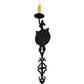 Meyda Lighting Merano 5" Gunmetal Wall Sconce With Ivory Faux Candlelight