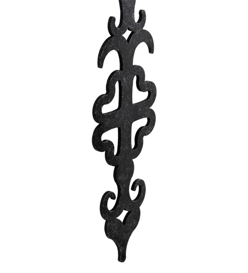 Meyda Lighting Merano 5" Gunmetal Wall Sconce With Ivory Faux Candlelight