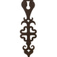 Meyda Lighting Merano 6" Copper Rust Wall Sconce With Ivory Faux Candlelight