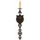 Meyda Lighting Merano 6" Copper Rust Wall Sconce With Ivory Faux Candlelight