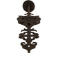 Meyda Lighting Merano 6" Copper Rust Wall Sconce With Ivory Faux Candlelight