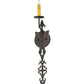 Meyda Lighting Merano 6" Smoke Wall Sconce With Ivory Faux Candlelight
