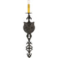 Meyda Lighting Merano 6" Smoke Wall Sconce With Ivory Faux Candlelight