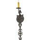 Meyda Lighting Merano 6" Smoke Wall Sconce With Ivory Faux Candlelight