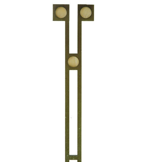 Meyda Lighting Mercury 23" 4-Light Outdoor Pier Mount Light With Steel Powder Coated Bronze Shade