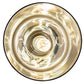 Meyda Lighting Mersch 7" Brushed Nickel Mini Pendant Light With Amber Clear Shade Glass