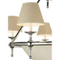 Meyda Lighting Messina 60" 13-Light 2-Tier Chrome Chandelier With White Shade Glass