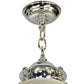 Meyda Lighting Messina 60" 13-Light 2-Tier Chrome Chandelier With White Shade Glass
