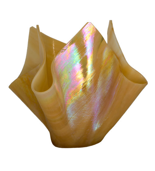 Meyda Lighting Metro 10" D'Oro Beige Iridescent Shade Glass