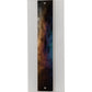 Meyda Lighting Metro 12" 3-Light Nickel Aurora Borealis Wall Sconce With White Opal & Black Iridescent Shade Glass