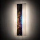 Meyda Lighting Metro 12" 3-Light Nickel Aurora Borealis Wall Sconce With White Opal & Black Iridescent Shade Glass