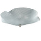 Meyda Lighting Metro 13" 3-Light Nickel Organic Art Glass Flush Mount Light With Clear Seeded Shade Glass