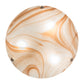 Meyda Lighting Metro 16" 3-Light Brushed Nickel Cognac Swirl Semi-flush Mount Light With Cinnamon Baroque Shade Glass