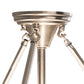 Meyda Lighting Metro 16" 3-Light Brushed Nickel Cognac Swirl Semi-flush Mount Light With Cinnamon Baroque Shade Glass