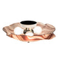 Meyda Lighting Metro 16" 3-Light White Flush Mount Light With Chambord Swirl Organic Shade Glass