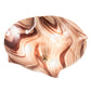 Meyda Lighting Metro 16" 3-Light White Flush Mount Light With Chambord Swirl Organic Shade Glass