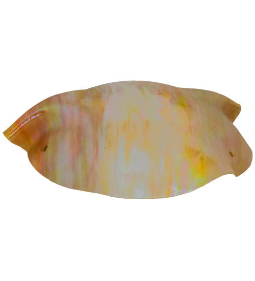 Meyda Lighting Metro 16" Beige Iridescent Organic Art Shade Glass