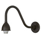 Meyda Lighting Metro 16" Oil Rubbed Bronze Galatia Wall Sconce With Scalloped Beige Art Shade Glass