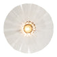 Meyda Lighting Metro 18" Antique Brass Galatia Pendant Light With Clear Scalloped Seeded Shade Glass