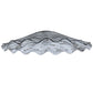 Meyda Lighting Metro 18" Branches White Scalloped Shade Glass