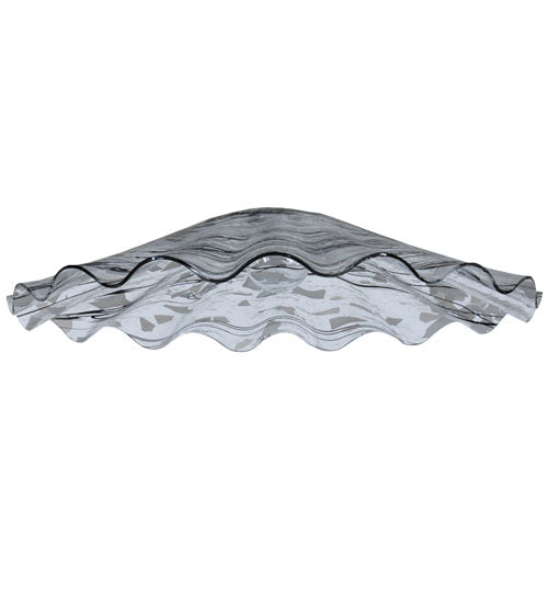 Meyda Lighting Metro 18" Branches White Scalloped Shade Glass