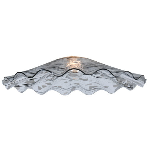 Meyda Lighting Metro 18" Branches White Scalloped Shade Glass