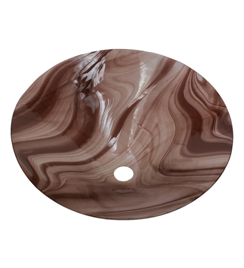 Meyda Lighting Metro 18" Chambord Swirl Shade Glass