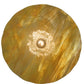 Meyda Lighting Metro 18" Craftsman Brown Galatia Pendant Light With Beige Scalloped Iridescent Shade Glass